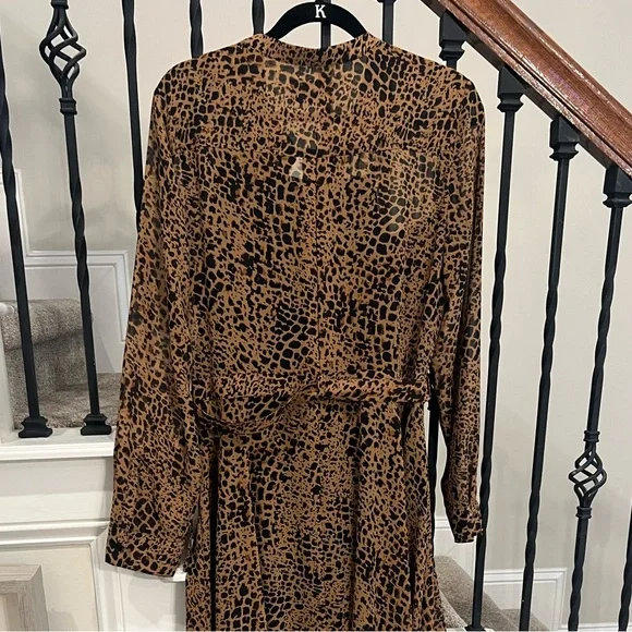 NWT Banana Republic Leopard Print Dress-Size 14 - Picture 7 of 15